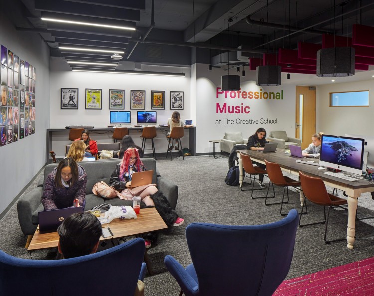 Toronto Metropolitan University Professional Music Lounge